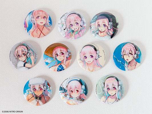 Super Sonico Debut 15th Anniversary "Little Devil Sonico" 57mm Can Badge J