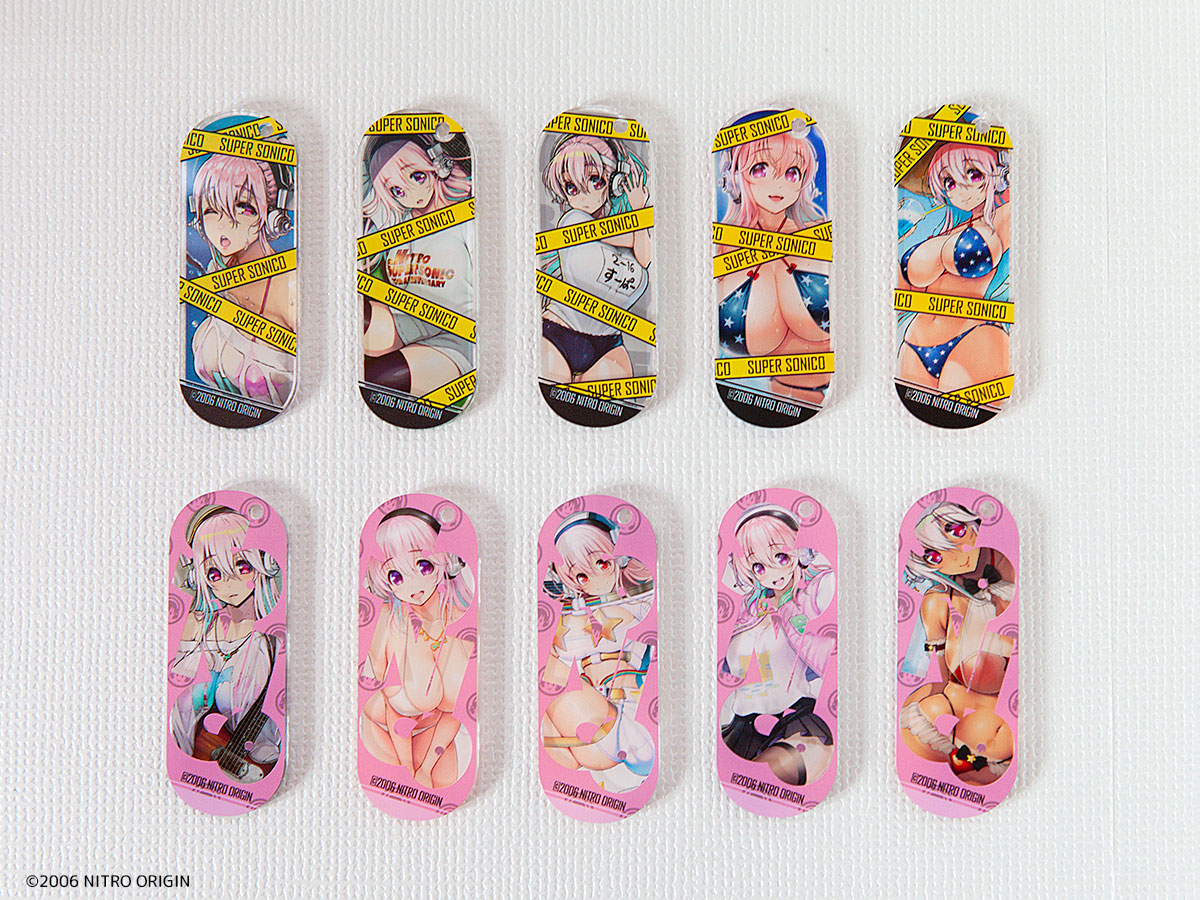 Super Sonico Debut 15th Anniversary "Little Devil Sonico" Acrylic Layer Keychain H
