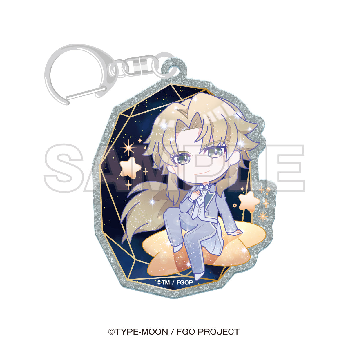 "Fate/Grand Order x Konica Minolta Planetarium" Mini Character Glitter Acrylic Keychain (8 types)