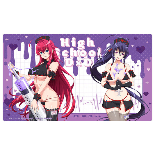 High School DxD HERO Original Rubber Mat (Rias Gremory & Akeno Himejima/Black Nurse)