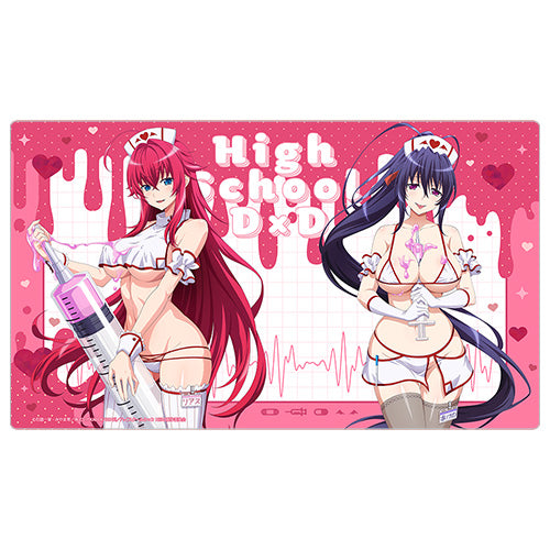 High School DxD HERO Original Rubber Mat (Rias Gremory & Akeno Himejima/White Nurse)
