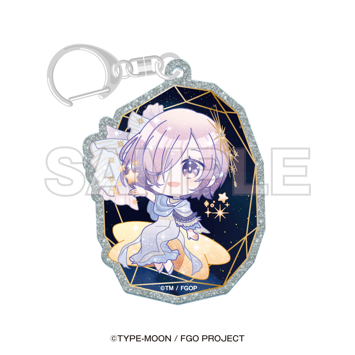 "Fate/Grand Order x Konica Minolta Planetarium" Mini Character Glitter Acrylic Keychain (8 types)