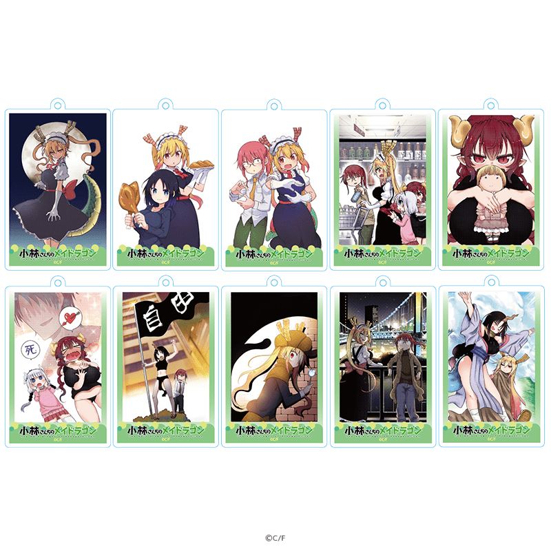 Miss Kobayashi's Dragon Maid Acrylic Keychain Comic Illustration Ver.