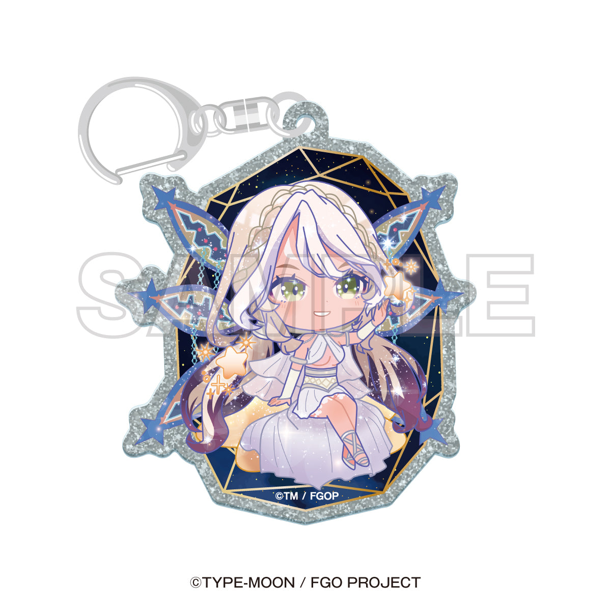 "Fate/Grand Order x Konica Minolta Planetarium" Mini Character Glitter Acrylic Keychain (8 types)