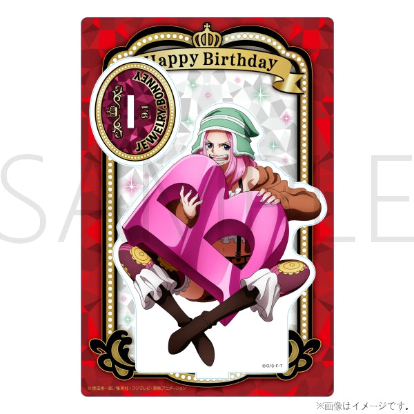 ONE PIECE HBD Initial Acrylic Stand Jewelry Bonney