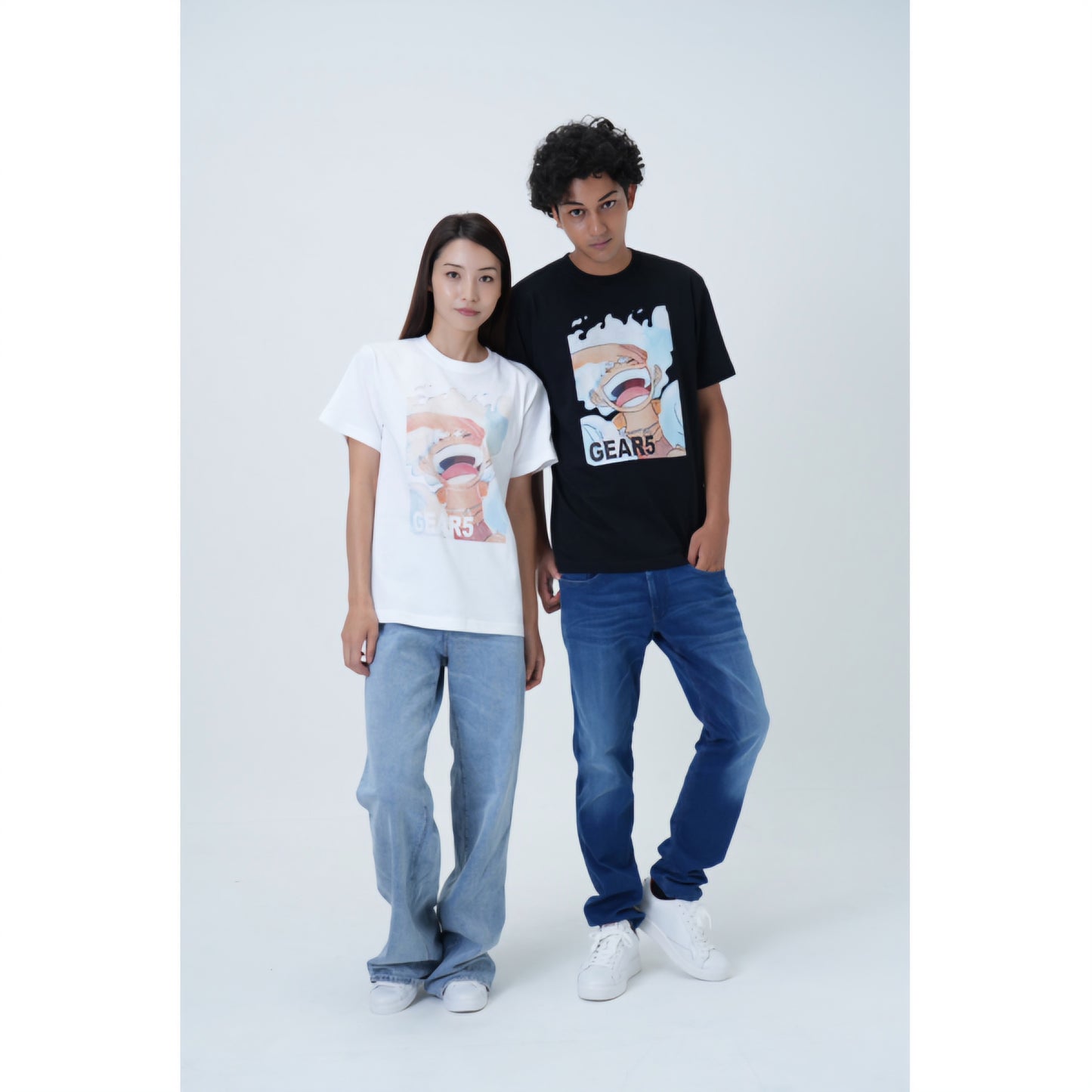 ONE PIECE GEAR 5 Graphic T-Shirt WHITE L