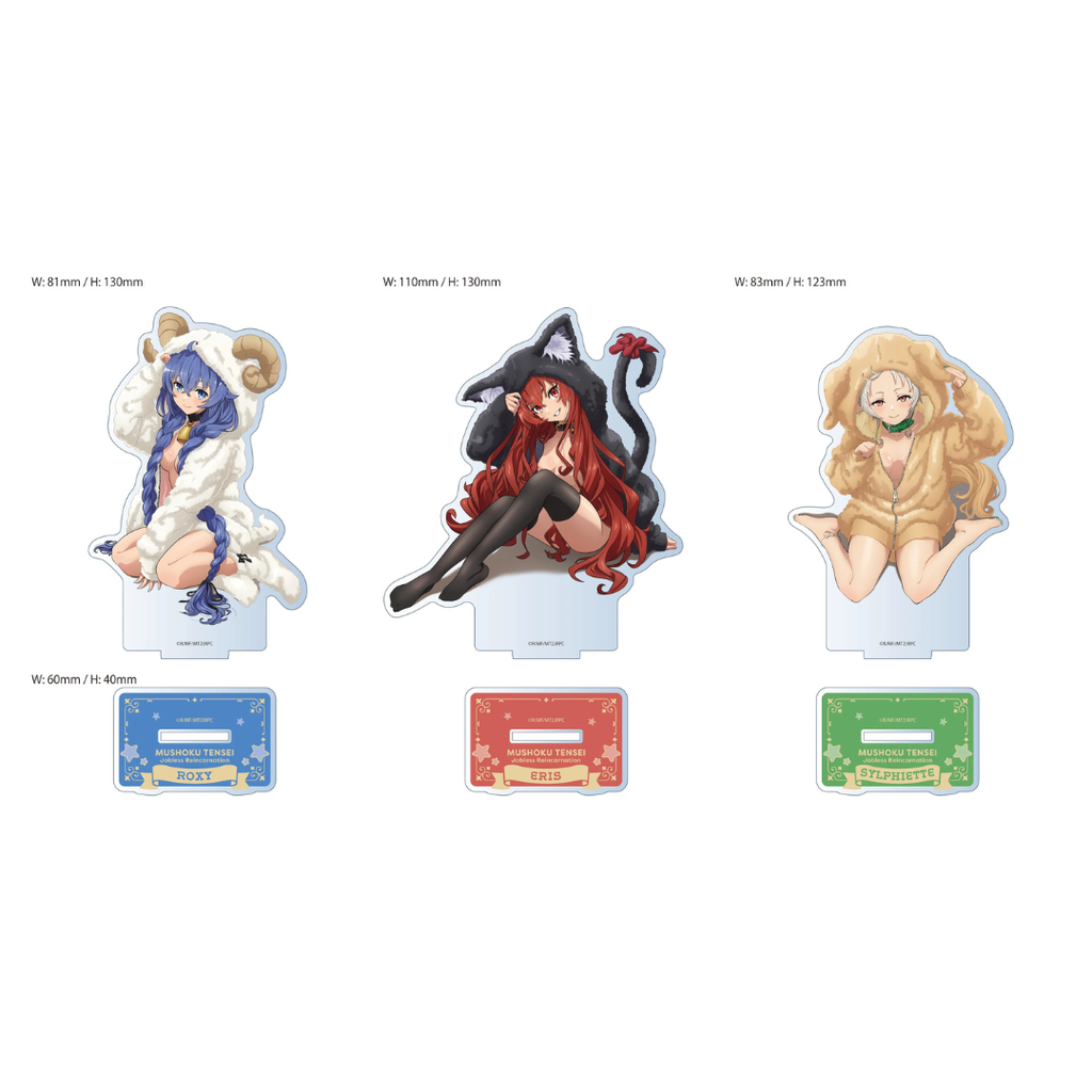 Mushoku Tensei: Jobless Reincarnation Original Illustration Acrylic Stand Animal Hoodie Ver. (3 types)