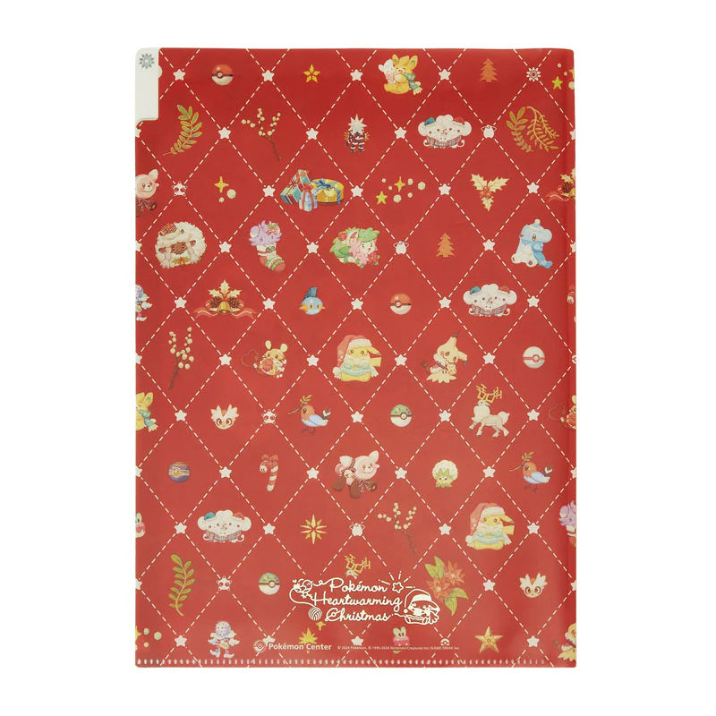 Pokémon Heartwarming Christmas A4 3-Pocket Clear File