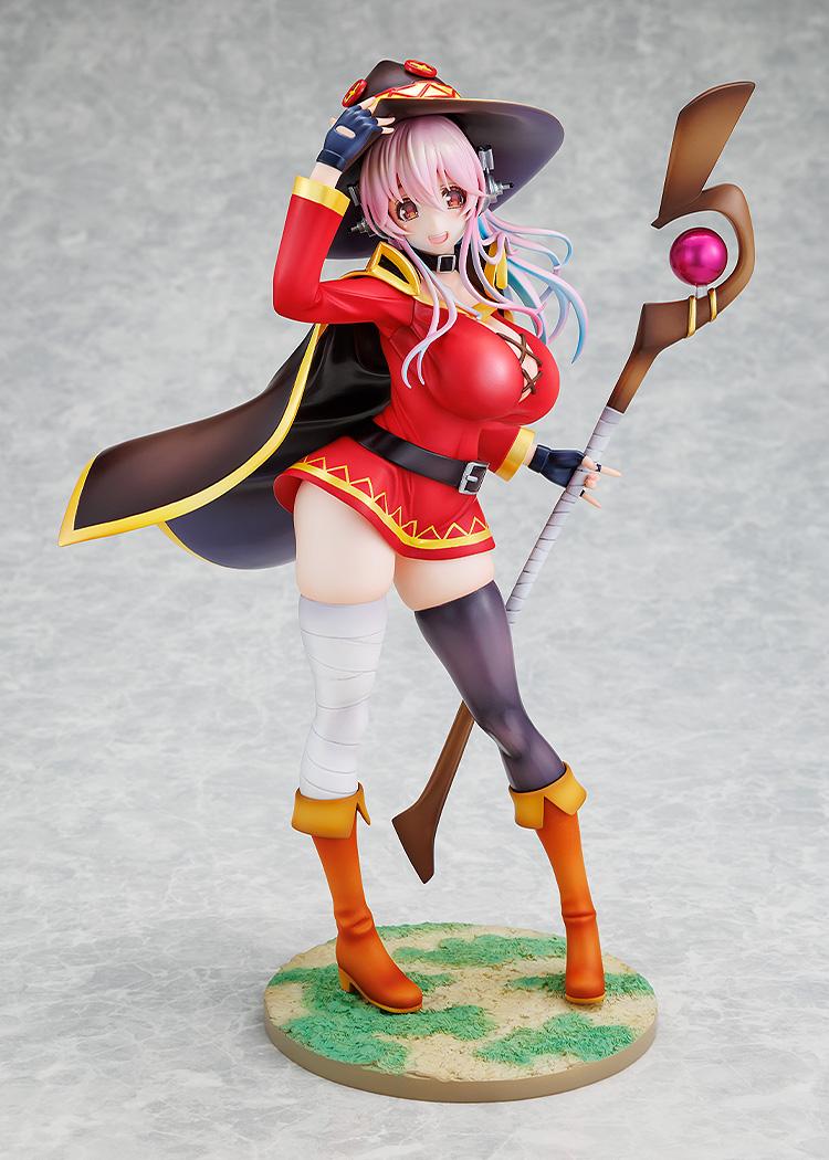 Super Sonico x KONOSUBA KDColle (Megumin Collaboration ver.) 1/7 Scale Figure