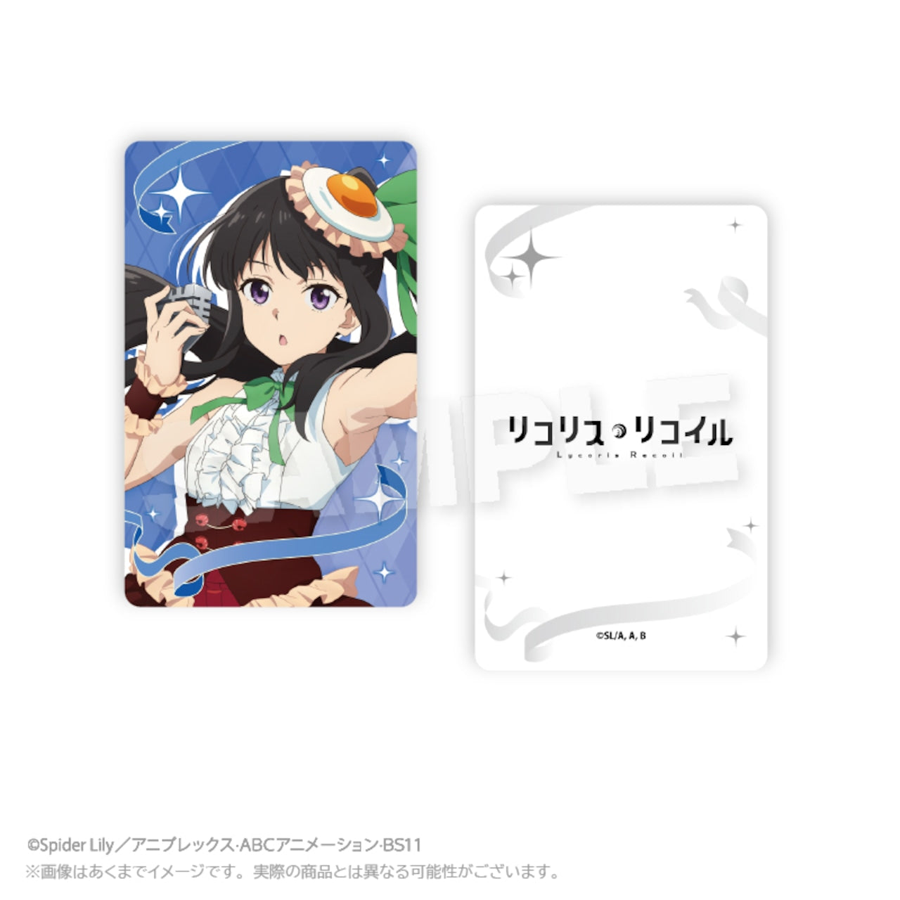 "Lycoris Recoil x Okonomiyaki Yukari" Trading Hologram Cards 5-pack (Blind)
