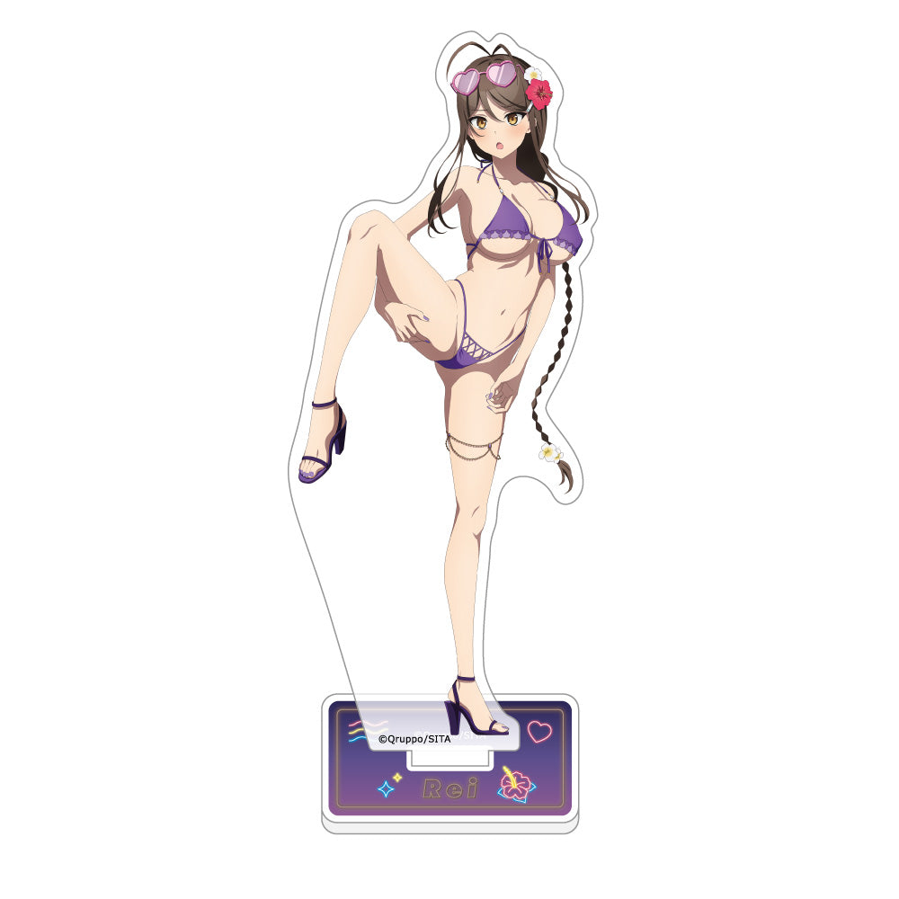 Nukitashi The Animation Original Illustration Acrylic Stand Night Pool Ver. (3 types)
