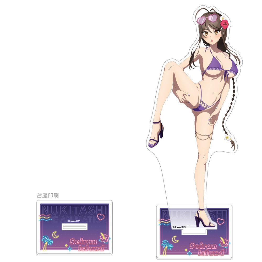 Nukitashi The Animation Original Illustration Large Acrylic Stand Night Pool Ver. (3 types)