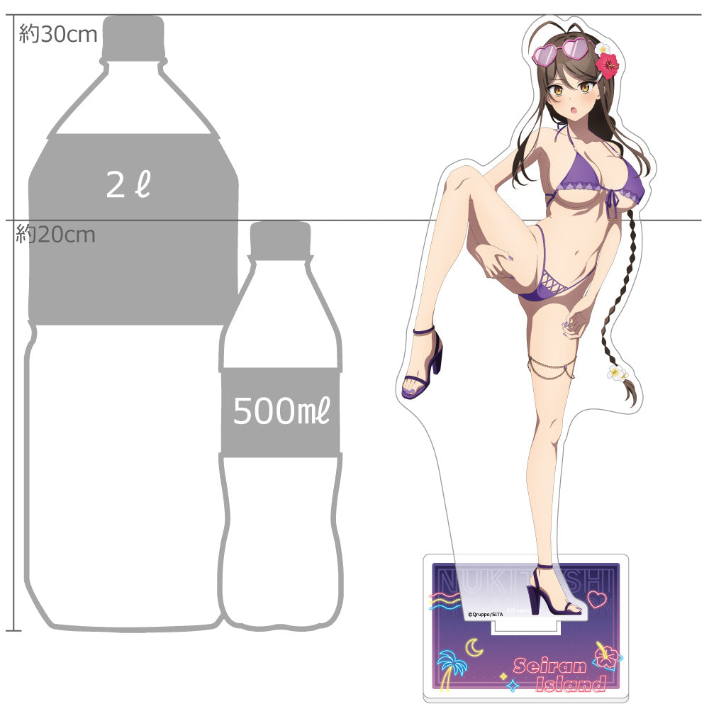 Nukitashi The Animation Original Illustration Large Acrylic Stand Night Pool Ver. (3 types)