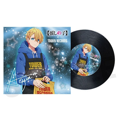 [Oshi No Ko] x TOWER RECORDS CAFE Record Coaster with Sleeve Aqua
