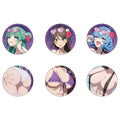 Nukitashi The Animation Original Illustration Night Pool Ver. Trading Badge Box (6 badges)