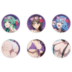 Nukitashi The Animation Original Illustration Night Pool Ver. Trading Badge Box (6 badges)