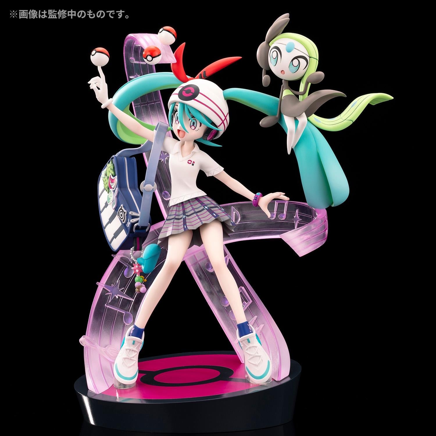 PokéMiku 18 Harmony Stage: Hatsune Miku (Psychic) & Meloetta Figure