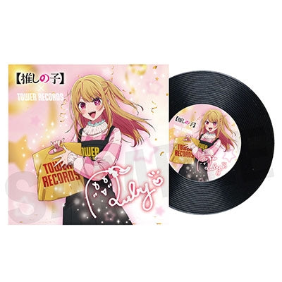 [Oshi No Ko] x TOWER RECORDS CAFE Record Coaster with Sleeve Ruby