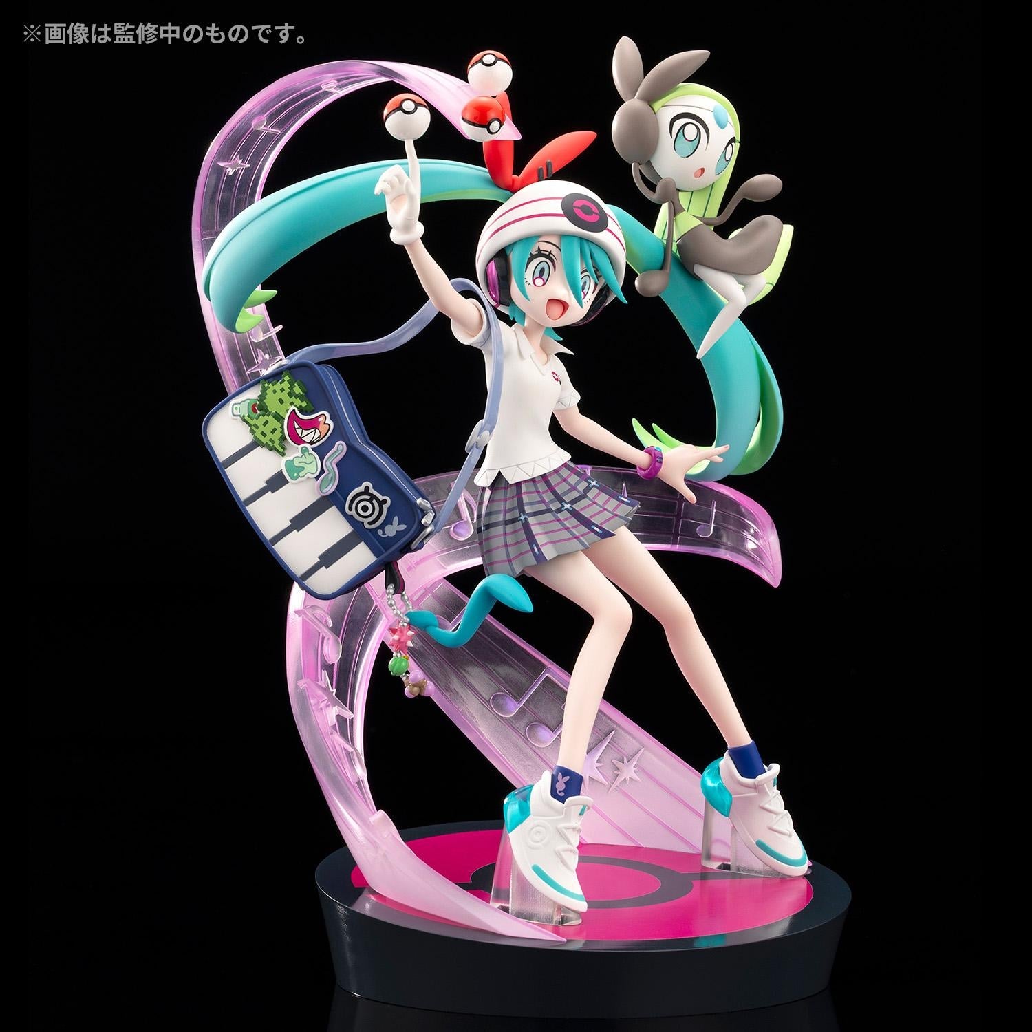 PokéMiku 18 Harmony Stage: Hatsune Miku (Psychic) & Meloetta Figure