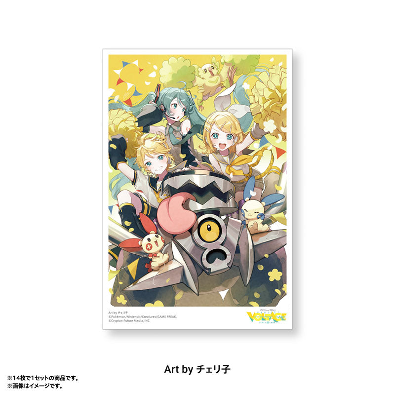 Pokémon feat. Hatsune Miku VOLTAGE Live! Postcard Set A (14 postcards)