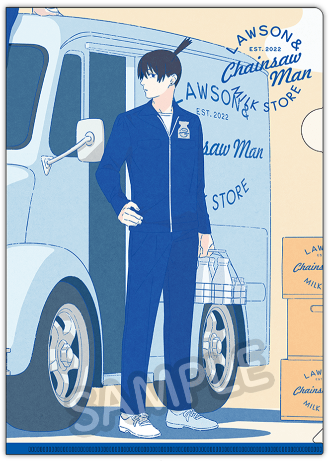 Chainsaw Man Milk Store Clear File [Lawson, @Loppi, and HMV exclusive]