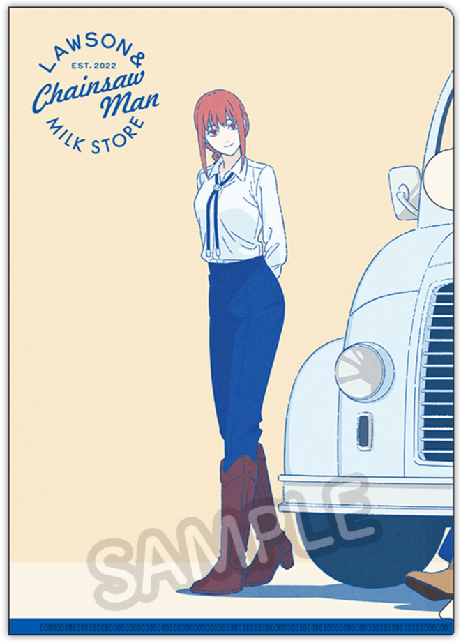 Chainsaw Man Milk Store Clear File [Lawson, @Loppi, and HMV exclusive]
