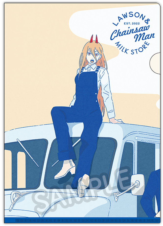 Chainsaw Man Milk Store Clear File [Lawson, @Loppi, and HMV exclusive]