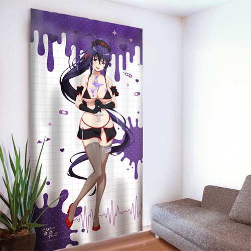 High School DxD HERO Original Curtain (Akeno Himejima/Black Nurse)