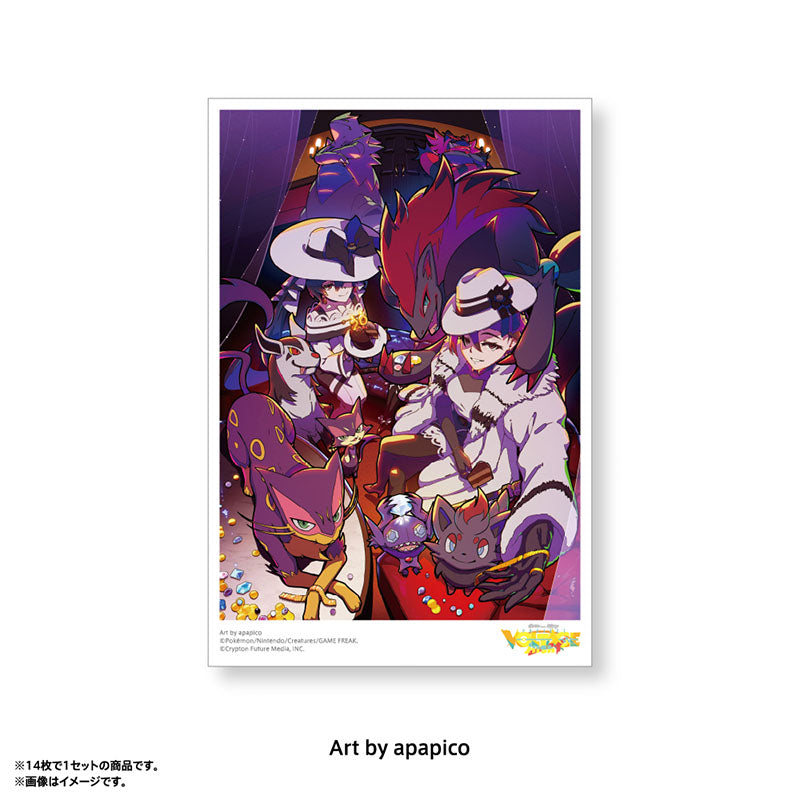 Pokémon feat. Hatsune Miku VOLTAGE Live! Postcard Set C (14 postcards)