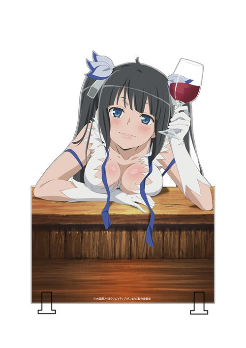 "Is It Wrong to Try to Pick Up Girls in A Dungeon?" Collaboration Cafe A3 Acrylic Panel – Experience a Tavern Date with Hestia