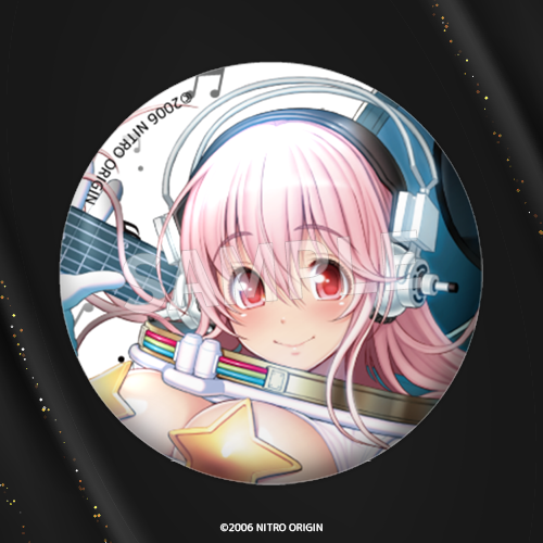 Super Sonico Debut 15th Anniversary "Little Devil Sonico" 57mm Can Badge J