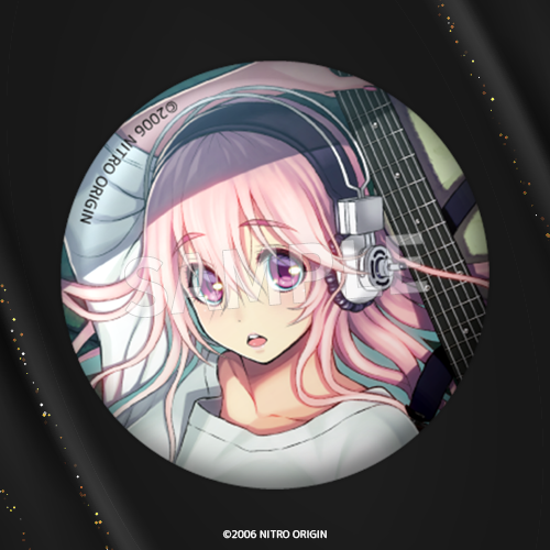 Super Sonico Debut 15th Anniversary "Little Devil Sonico" 57mm Can Badge J
