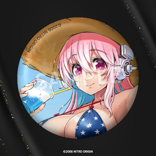 Super Sonico Debut 15th Anniversary "Little Devil Sonico" 57mm Can Badge J