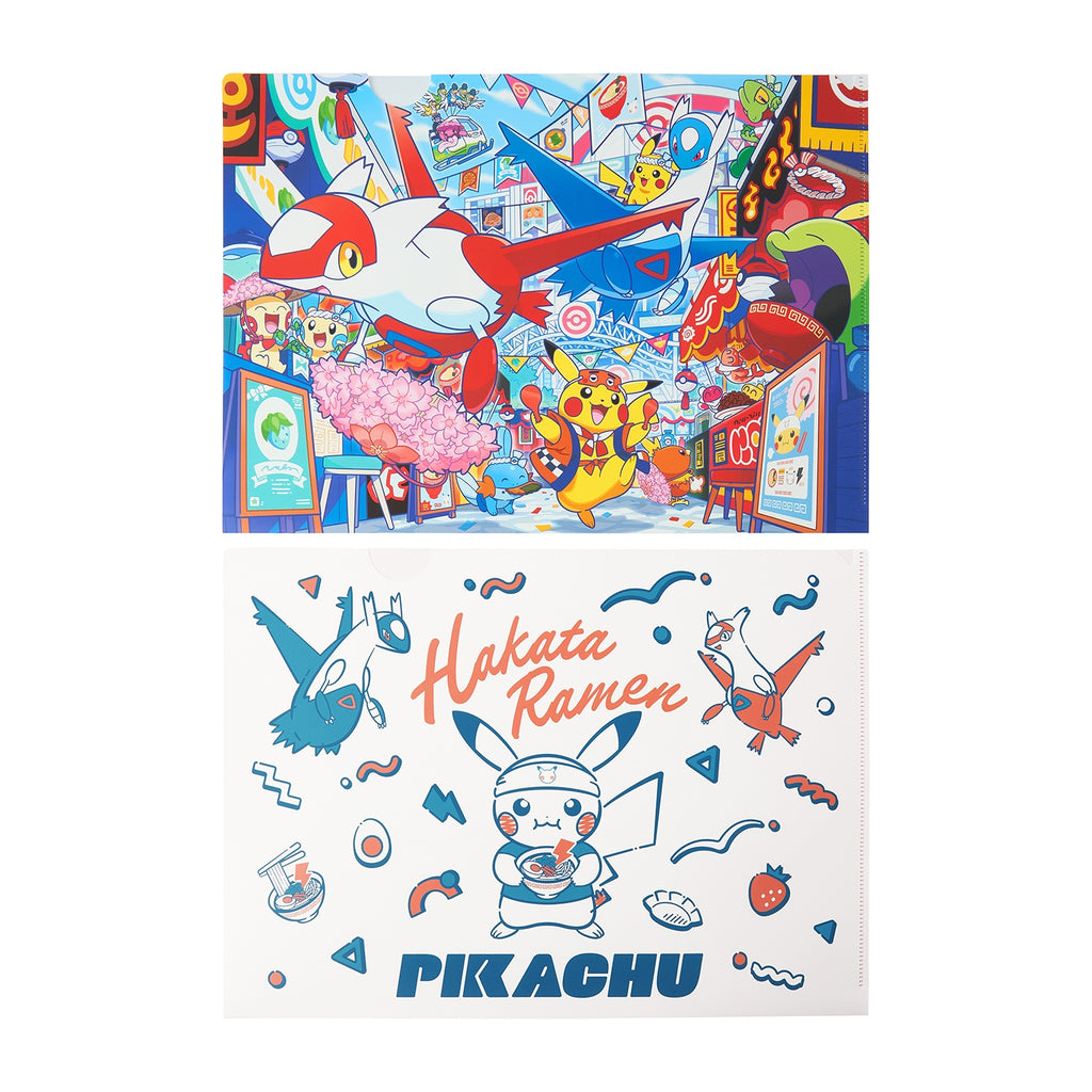 Pokémon Center Fukuoka R Set of 2 A4 Clear Files