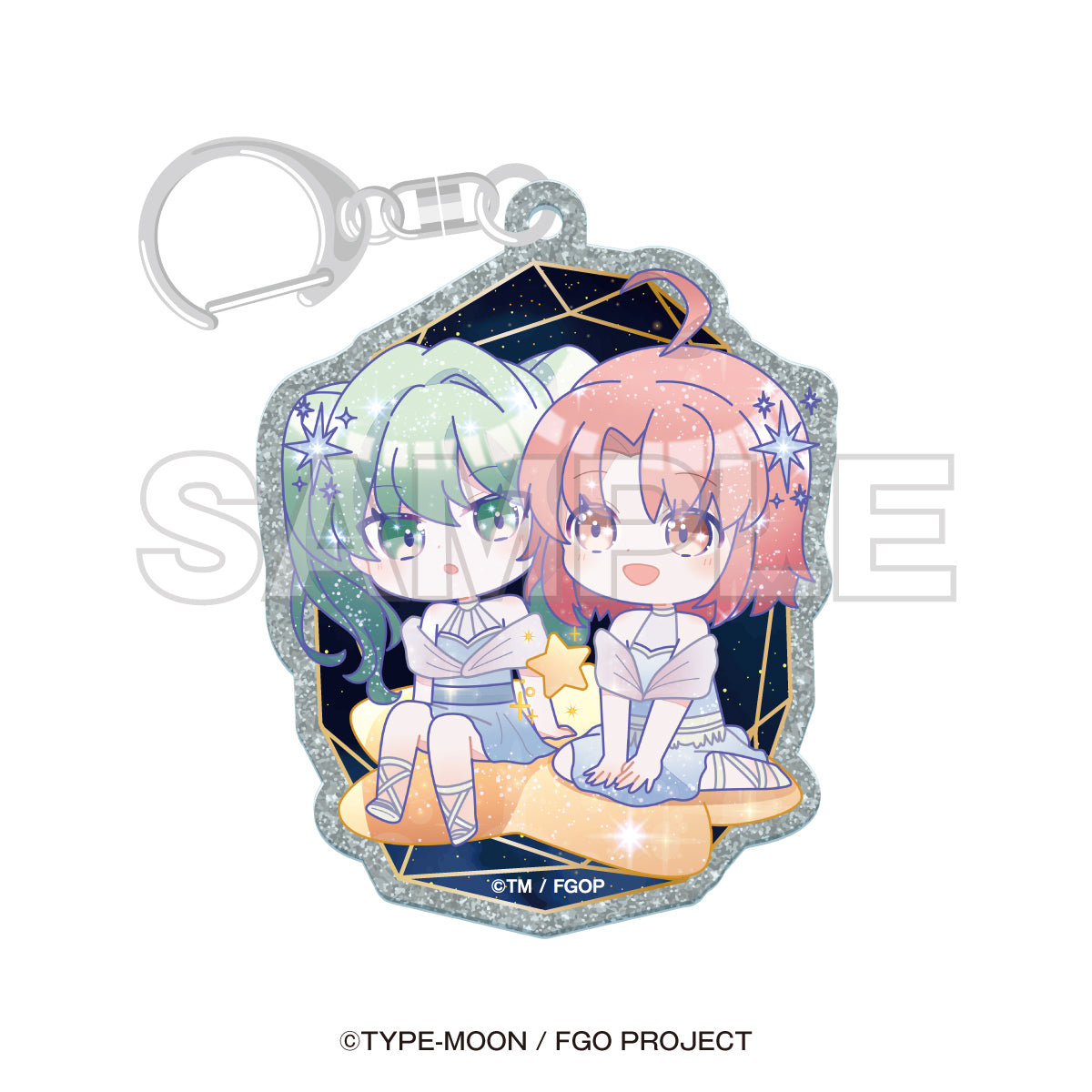 "Fate/Grand Order x Konica Minolta Planetarium" Mini Character Glitter Acrylic Keychain (8 types)