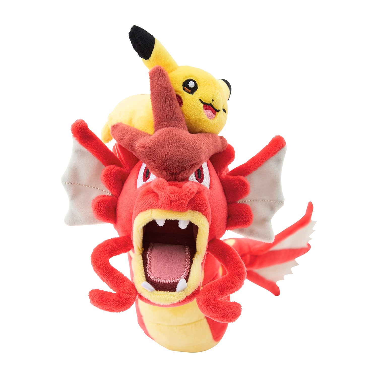 Pokémon Center Hiroshima R Red Gyarados and Pikachu Plush