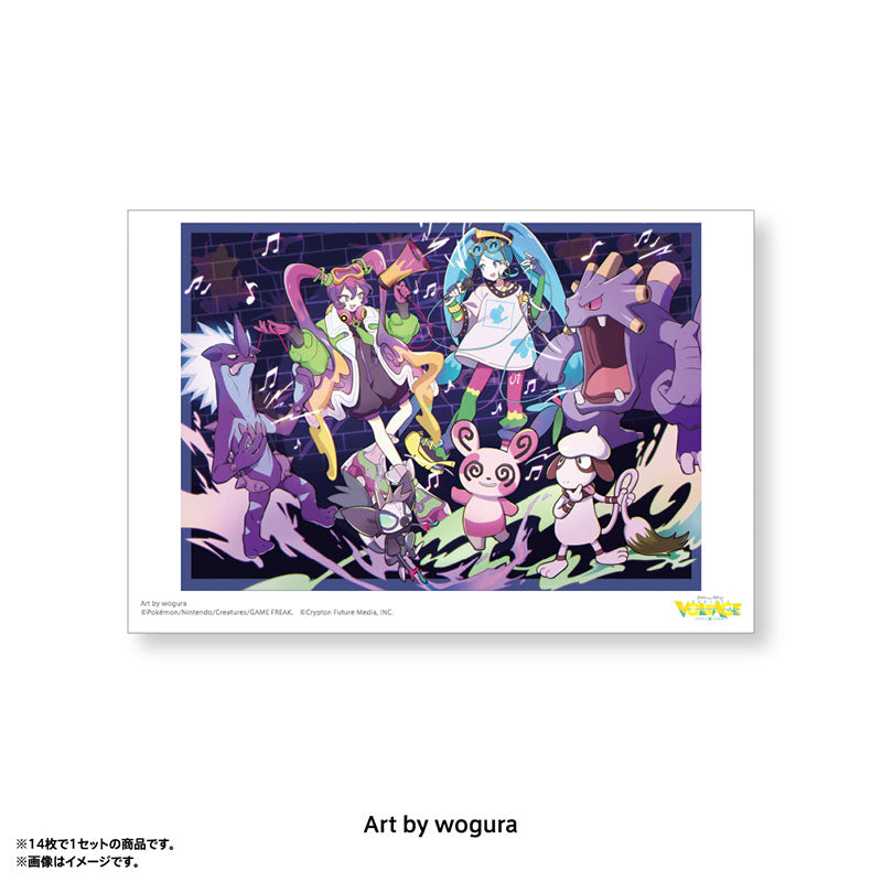 Pokémon feat. Hatsune Miku VOLTAGE Live! Postcard Set B (14 postcards)