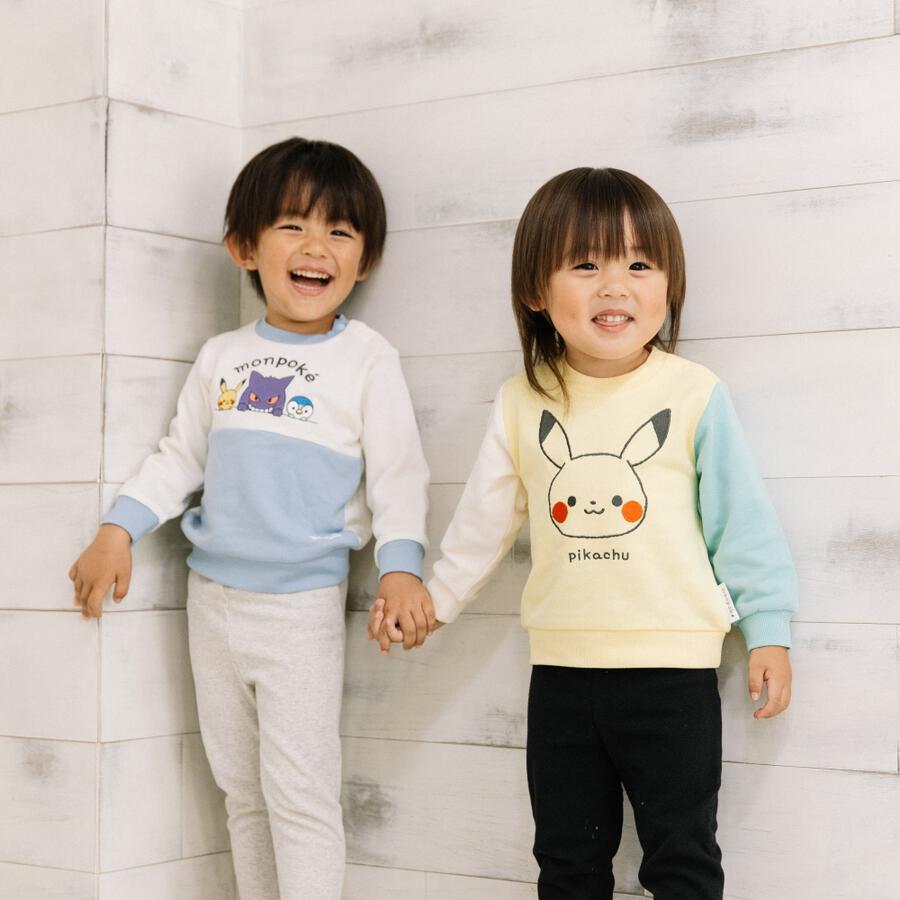 Monpoke Pikachu Sweatshirt with Sleeve Panels 90cm