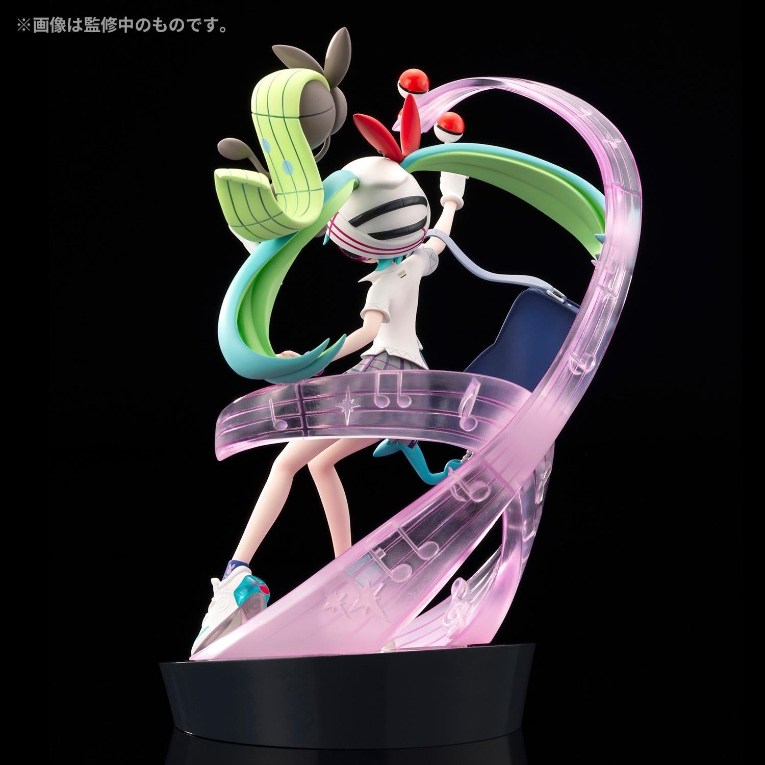 PokéMiku 18 Harmony Stage: Hatsune Miku (Psychic) & Meloetta Figure