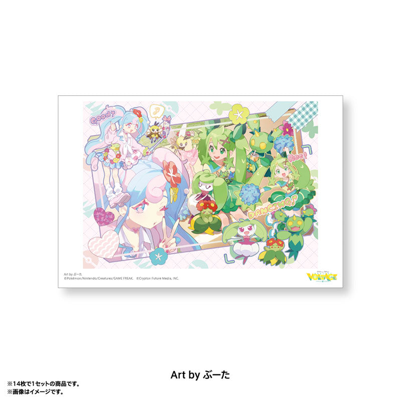 Pokémon feat. Hatsune Miku VOLTAGE Live! Postcard Set B (14 postcards)