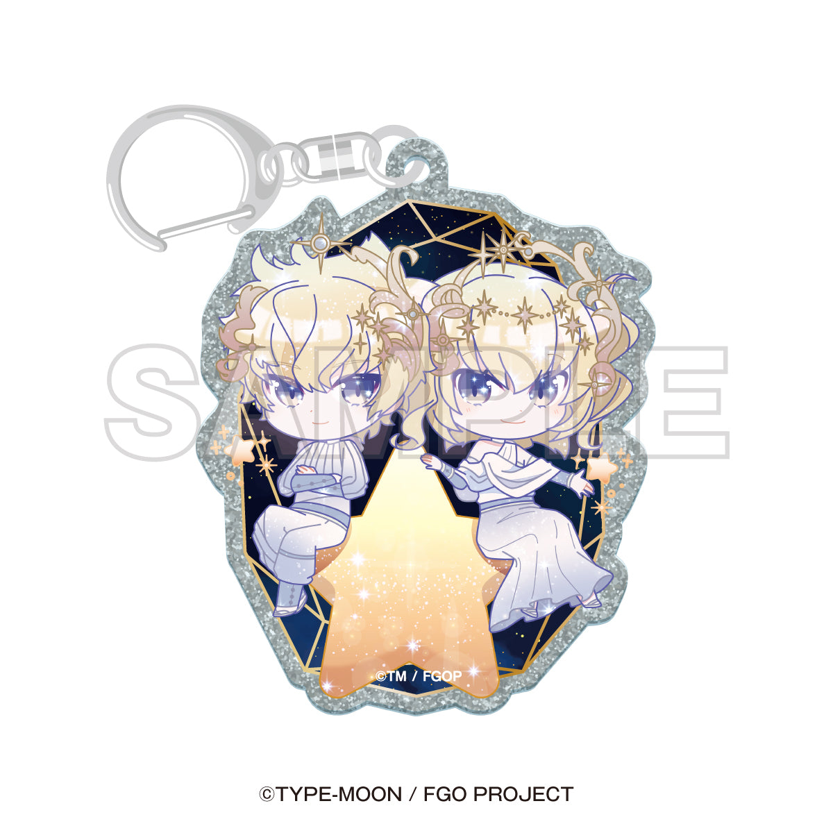"Fate/Grand Order x Konica Minolta Planetarium" Mini Character Glitter Acrylic Keychain (8 types)