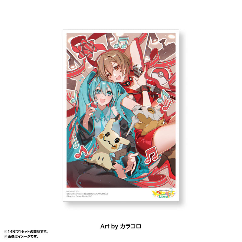 Pokémon feat. Hatsune Miku VOLTAGE Live! Postcard Set D (14 postcards)