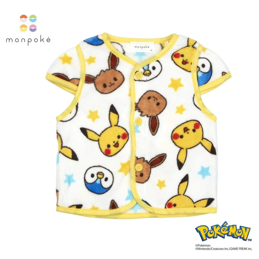 Monpoke Coral Fleece Vest All Over Print 100cm