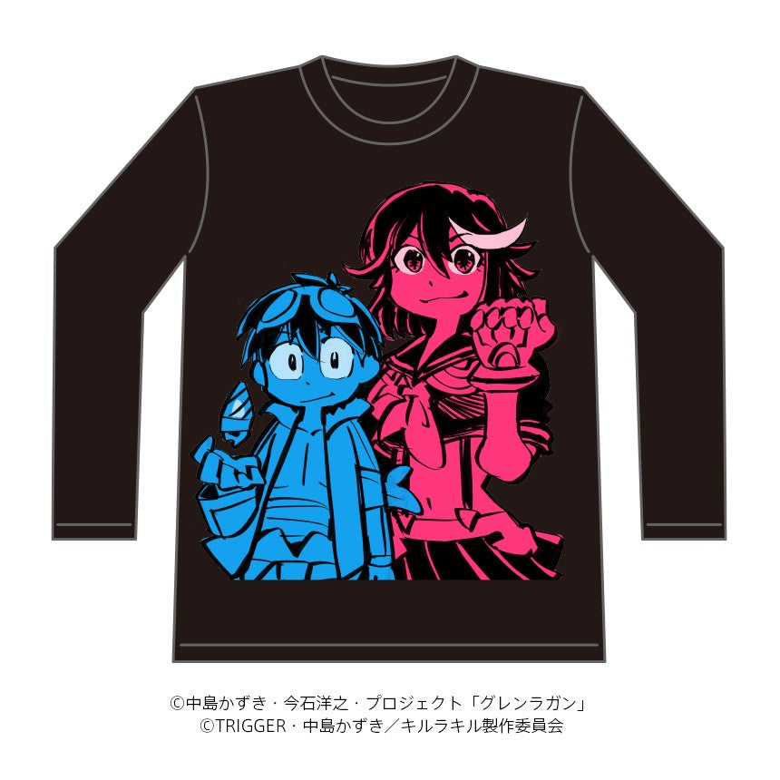 "Gurren Lagann vs. Kill La Kill" Long-sleeved Shirt Commemorating Hiroyuki Imaishi's Visit