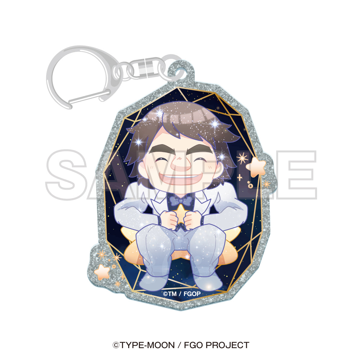 "Fate/Grand Order x Konica Minolta Planetarium" Mini Character Glitter Acrylic Keychain (8 types)