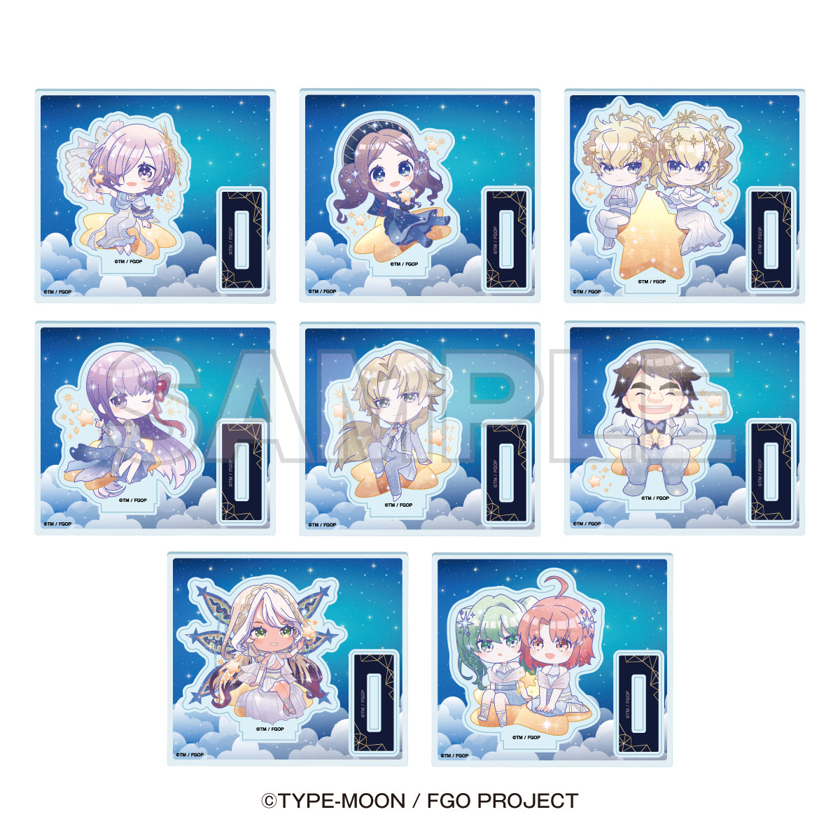 "Fate/Grand Order x Konica Minolta Planetarium" Trading Mini Character Acrylic Stands (8 types - Blind)