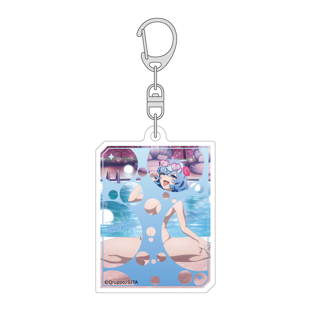 Nukitashi The Animation Original Illustration Slide Acrylic Keychain Night Pool Ver. (3 types)