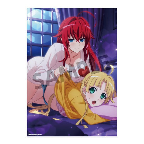High School DxD HERO Visual Acrylic Plate Rias & Asia Relaxing Space ver.