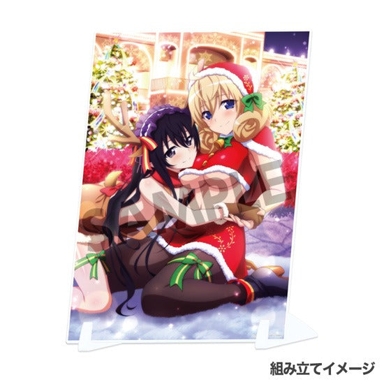 High School DxD HERO Visual Acrylic Plate Vol.2 Ophis & Le Fay Christmas Duet ver.