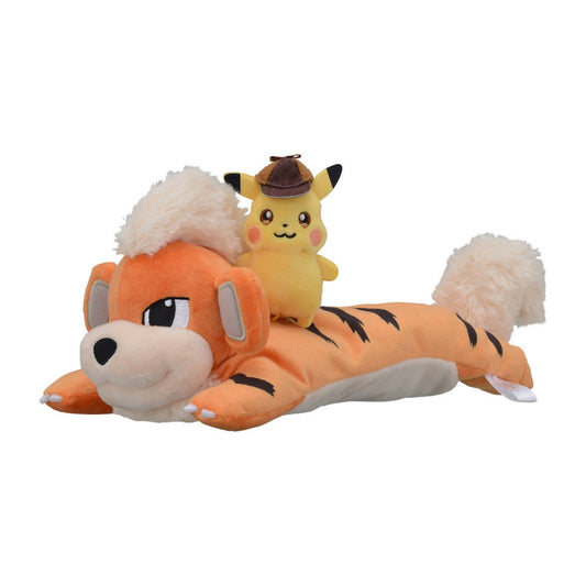 Pokémon Detective Pikachu Growlithe & Pikachu Plush Pencil Case